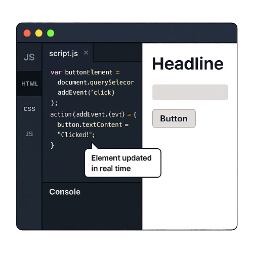 Developer working on a computer